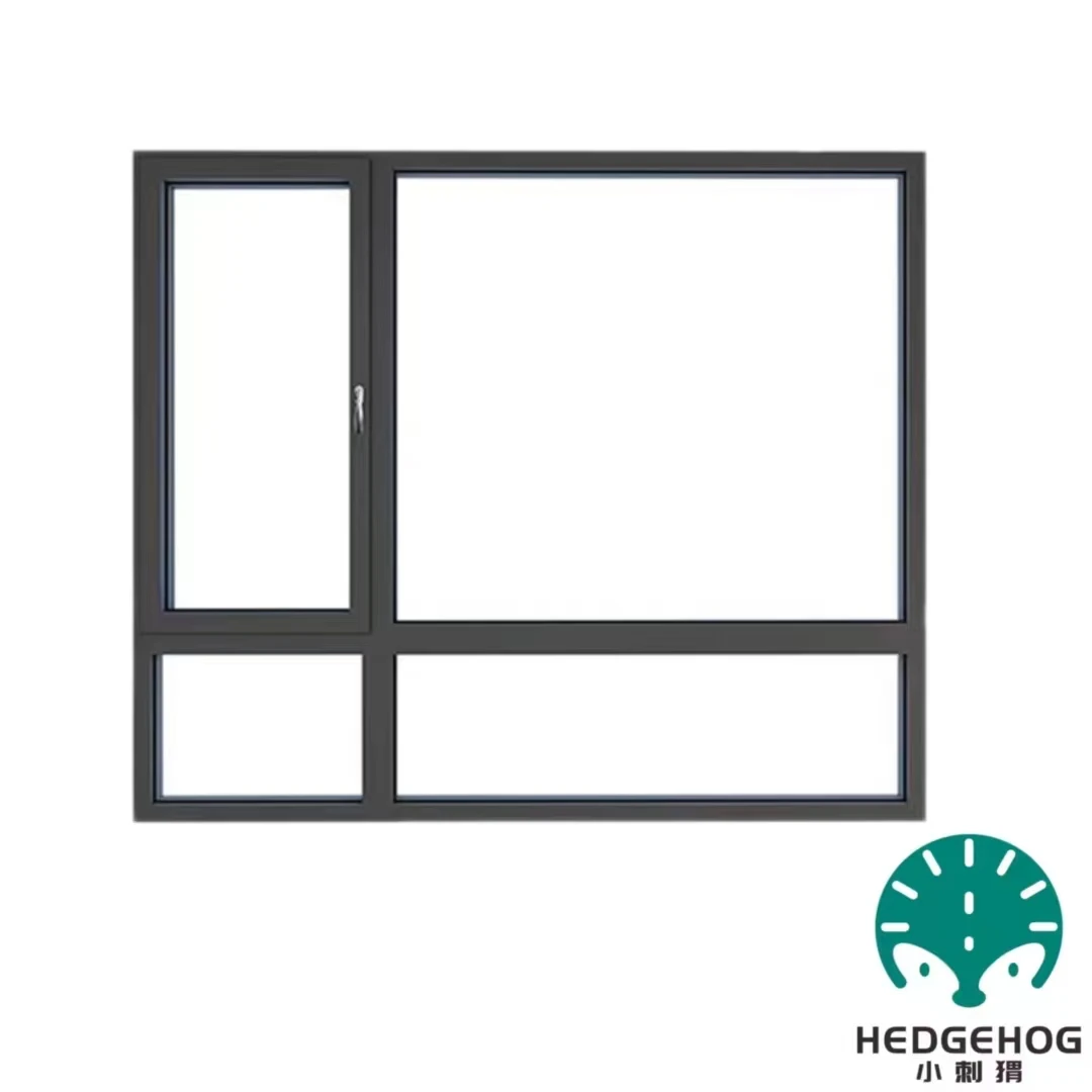 Broken bridge aluminum sea view room high-end aluminum alloy doors and windows, floor to ceiling swing windows