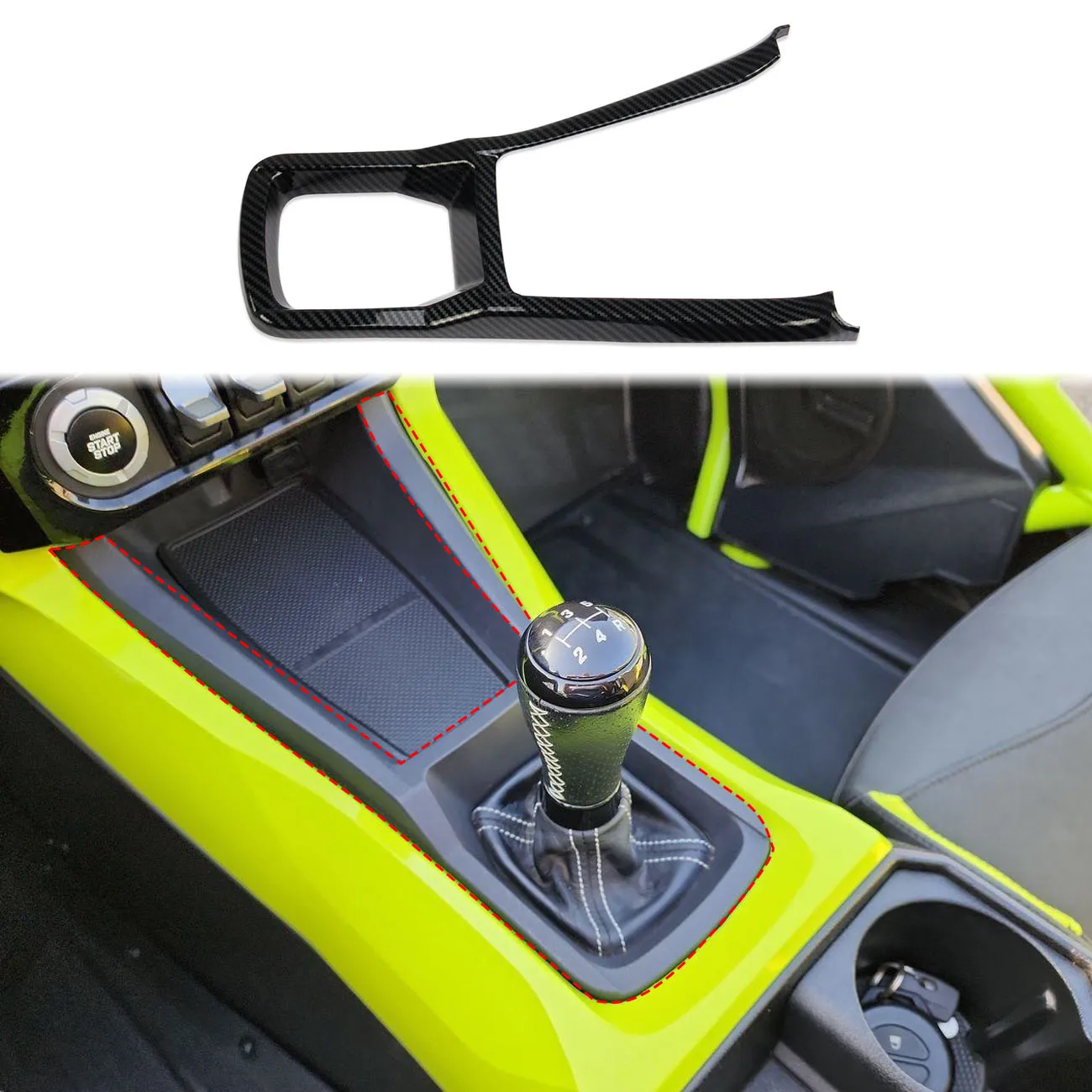 Carbon fiber ABS Panel Cover Trim For 2020 2021 2022 Polaris Slingshot  2021 ATV/UTV accessories