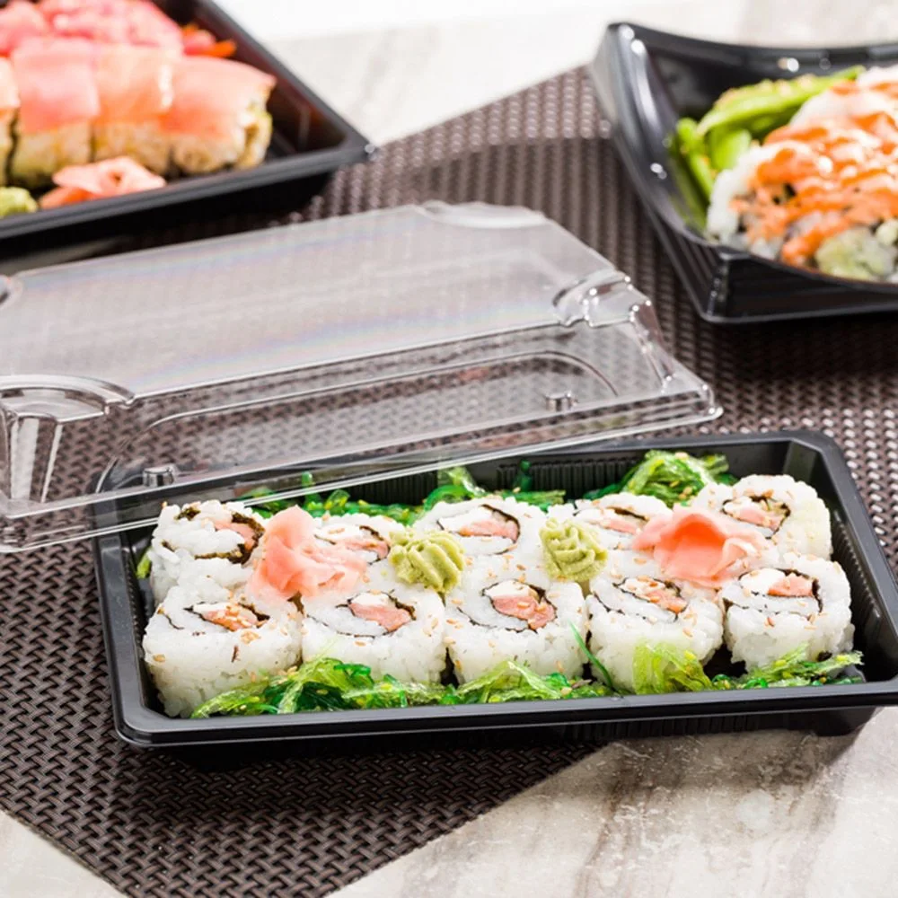 Disposable Japanese Sushi Boat Plastic Food Container Sushi Container