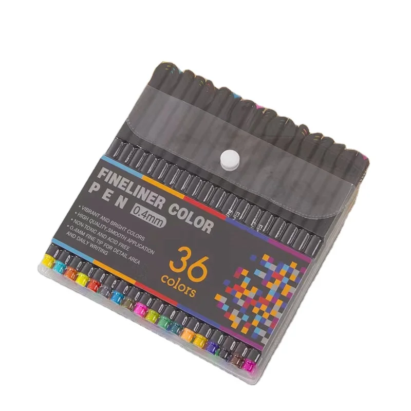 100Colors Calligraphy Sketching Thin Line Color Permanent Fineliner Set Tip Point Fine Liner Marker Pen Set