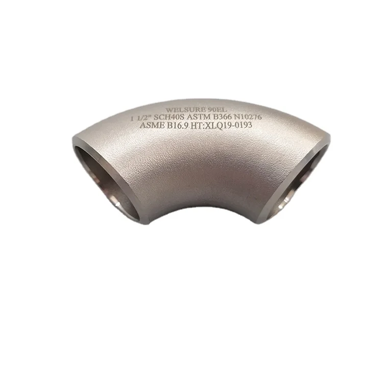 WELSURE ASTM B366 Uns N06625 Inconel 625 seamless 90 degree elbow dimensions BW LR SR pipe fitting