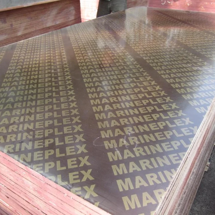 China waterproof 16mm  16.5mm 17mm 17.5mm 18mm finger joint recycled film face plywood board for dubai UAE