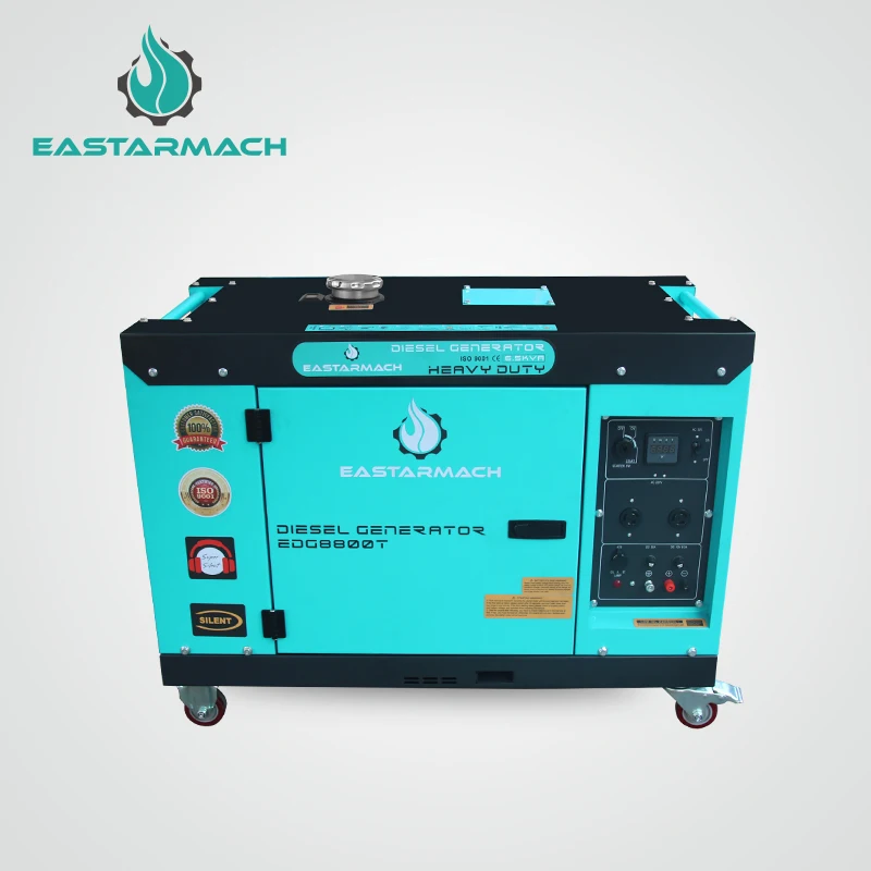 Silent 7kw Small Marine Diesel Generators Set Air-cooled Generator Genset