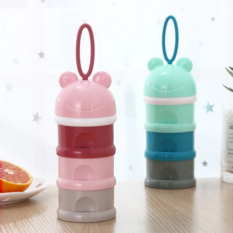 KKKIDS Portable 3 layers Milk Powder Dispenser Baby Formula Food Storage