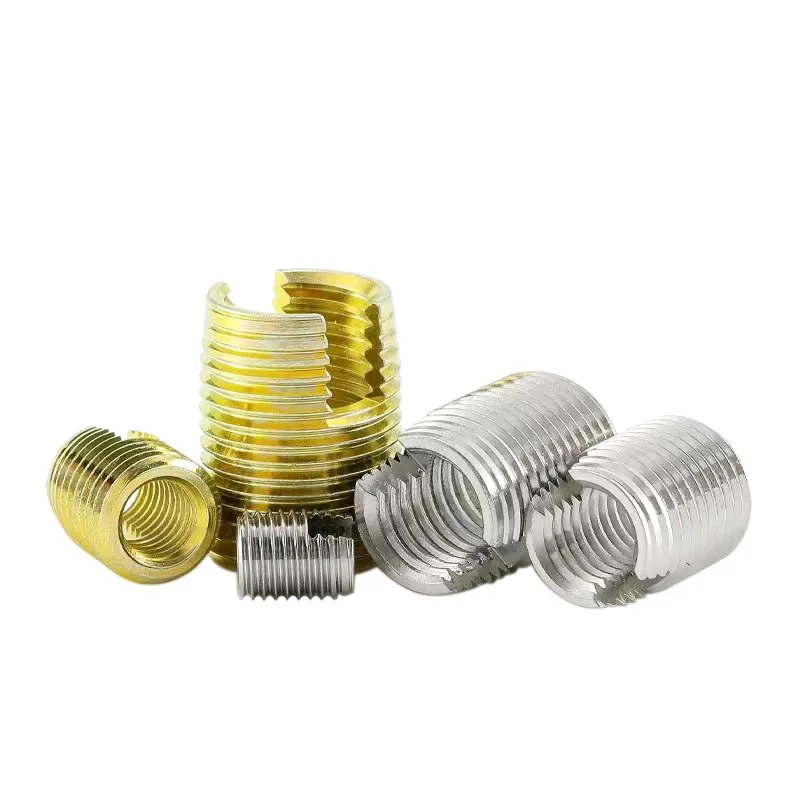 Carbon Steel Locking ensat threaded bushing Stainless Steel Slotted Self Tapping Thread Insert For Thread Repair