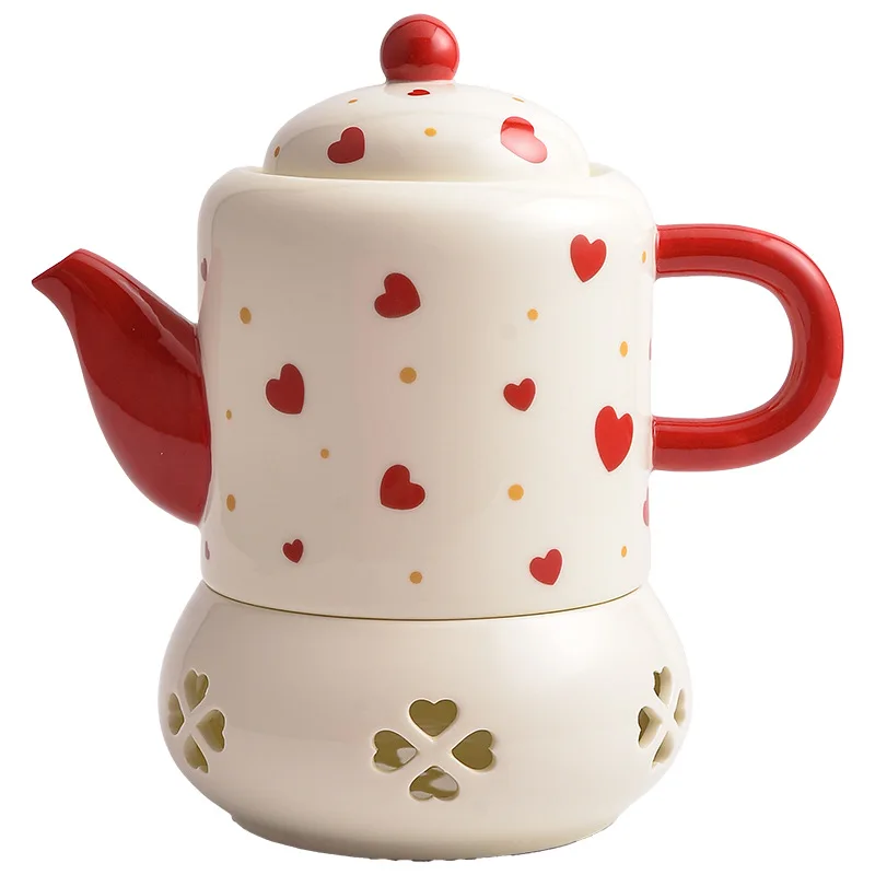 Personality Design Ceramic Tea Cup Set Vintage Porcelain Teapot Cute Turkish Ceramic Tea Set For Afternoon