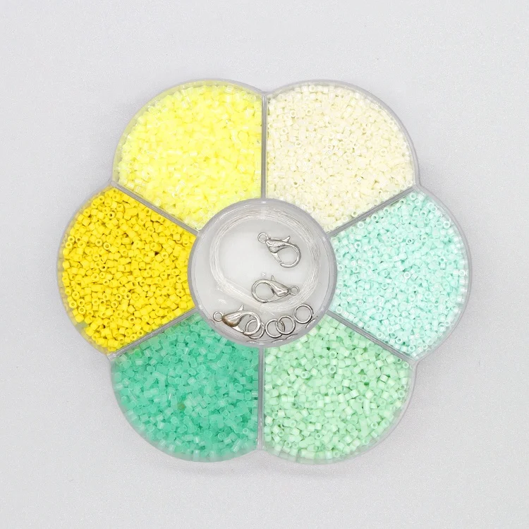 Wholesale Good Quality Hot Selling 2mm multicolor Craft DIY mini crystal seed waist glass bead for Jewelry making