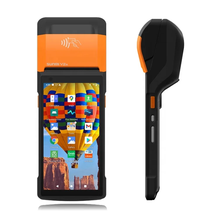 Sunmi V2S  Android 11 Mini Pos Machine Thermal Printer Pos Terminal With Lottery Pos Payment Machine