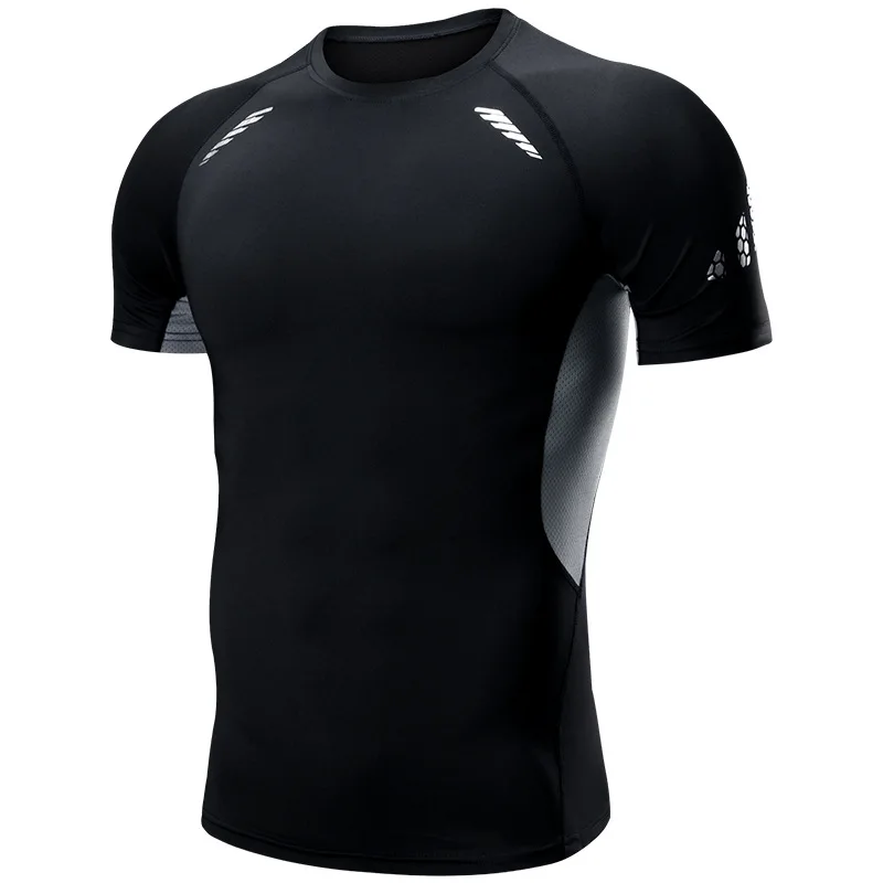 OEM blank custom printed sublimation compression shirts quick qry polyester cotton feel short sleeve sports rash guard t shirts