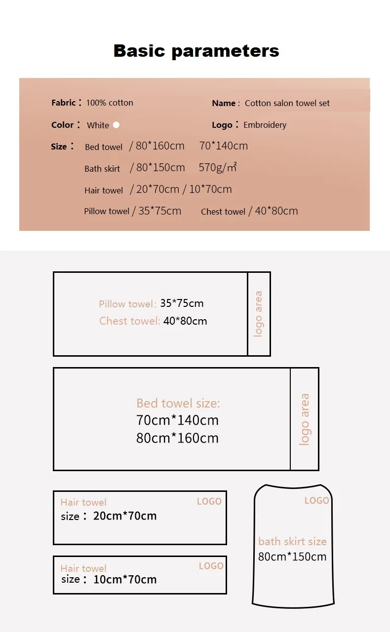 
wholesale 100% cotton high quality white hairdressing towels Beauty towels 