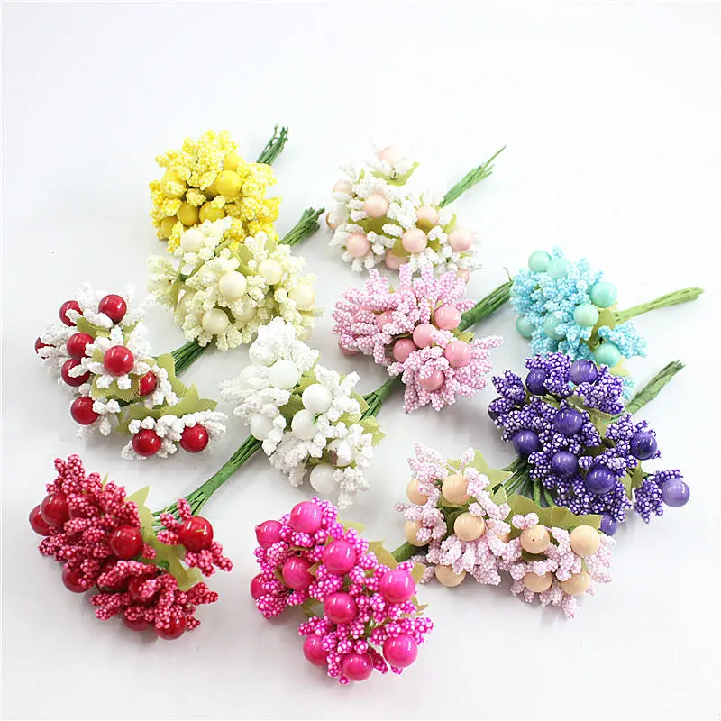 Artificial Beads Berries Pearl craft flower stamen scrapbook flower