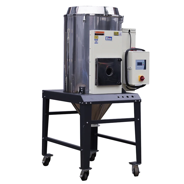 Best selling top quality heat preservation type industrial hot air extruder  plastic vertical hopper dryer