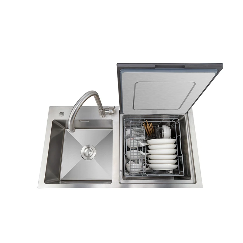 Kitchen built in dishwasher machine automatic smart ultrasonic in stainless steel sink dishwashers  for home