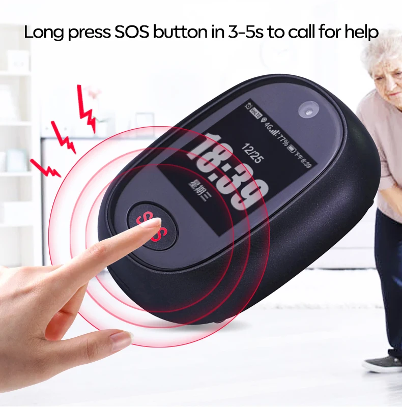 Fashion Cheap Waterproof Smart Watch Wholesale Personal SOS System Mobile Location GPS Tracking Device 4G For Children Elderly