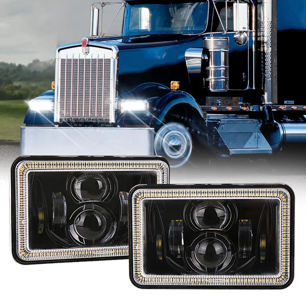 Квадратная фара DOT 4x6 дюймов для Freightliner FLD120 FLD132