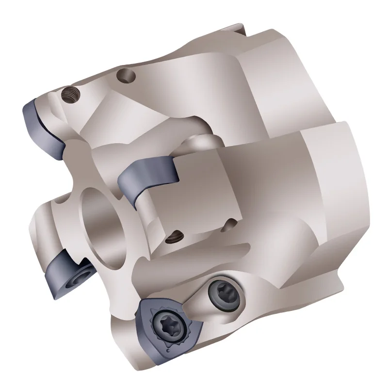 high precision SKS indexable face milling cutter 90 degree 4 axis fast feed heavy cutting milling cutter head for WDMW08 insert