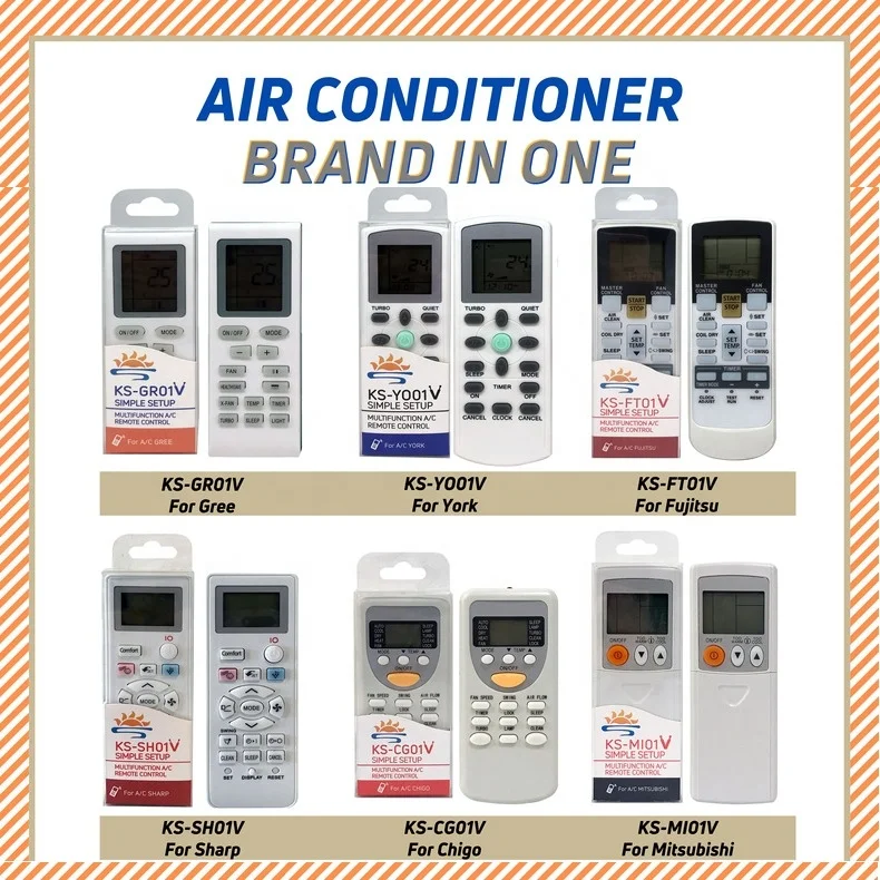 SYSTO KS-MI01V UNIVERSAL AIR CONDITIONER REMOTE CONTROL FOR MITSUBISHI