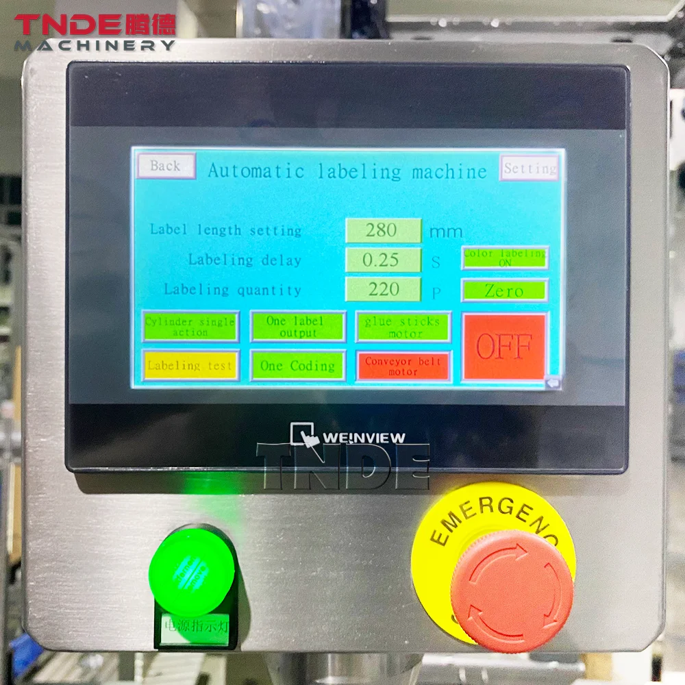 TNDE TD-ARBLM Automatic Pet Bottle Labeling Machine Industry Equipment label applicator machine