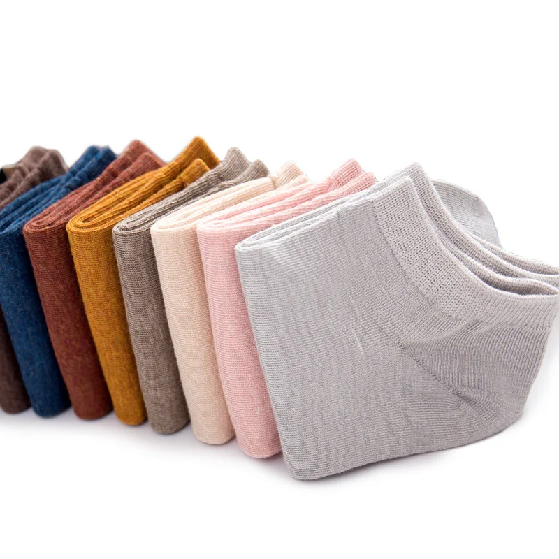 Women Anti-bacterial Bamboo socks Low cut thin socks