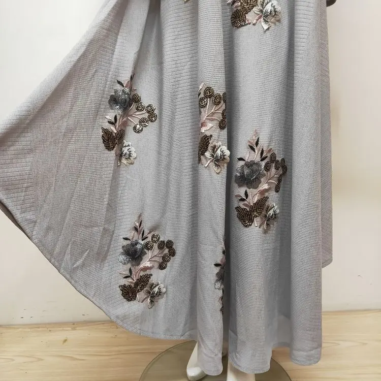  Dubai New Design Women Robe Islamic Maxi Long Hot Selling Abaya Dresses For Muslim Girls