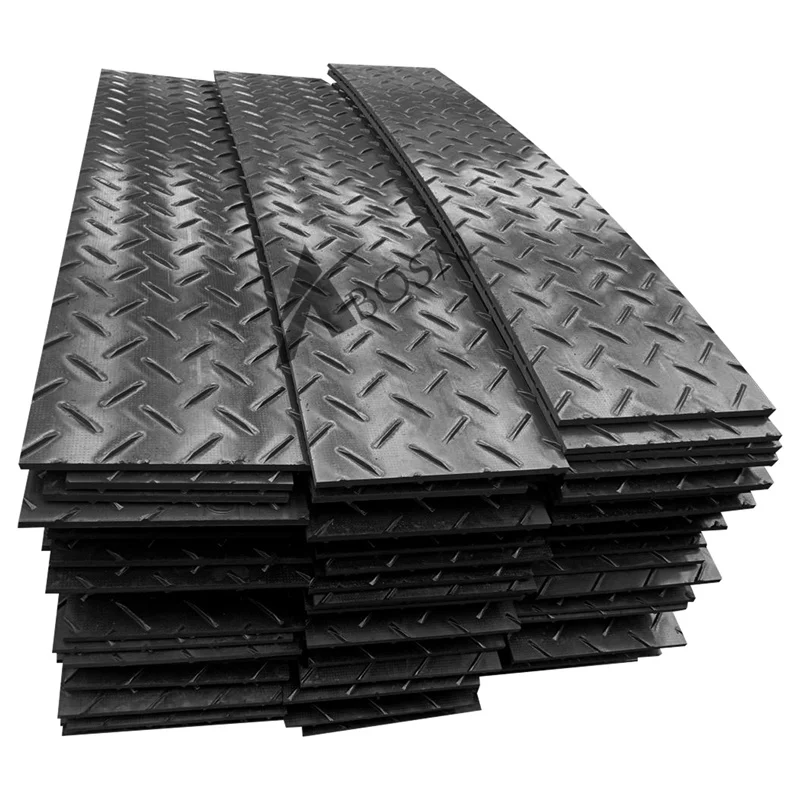 china 4x8 pe hdpe ground protection mat temporary trackway composite mats