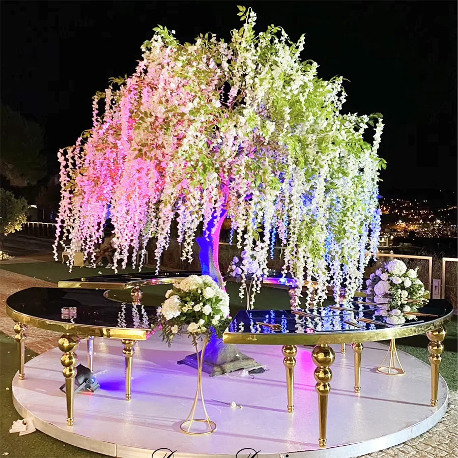 Artificial Plants Silk White Wisteria Flowers Tree Wedding decorative blossom tree artificial large fake wisteria flowers tree
