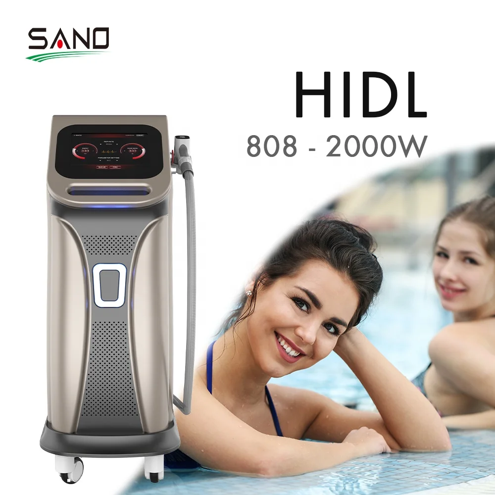Diode Laser Hair Removal Machine Use 2000W High Power Handle 808nm Stationary Max -16 with CE Approved for Commerical and Home