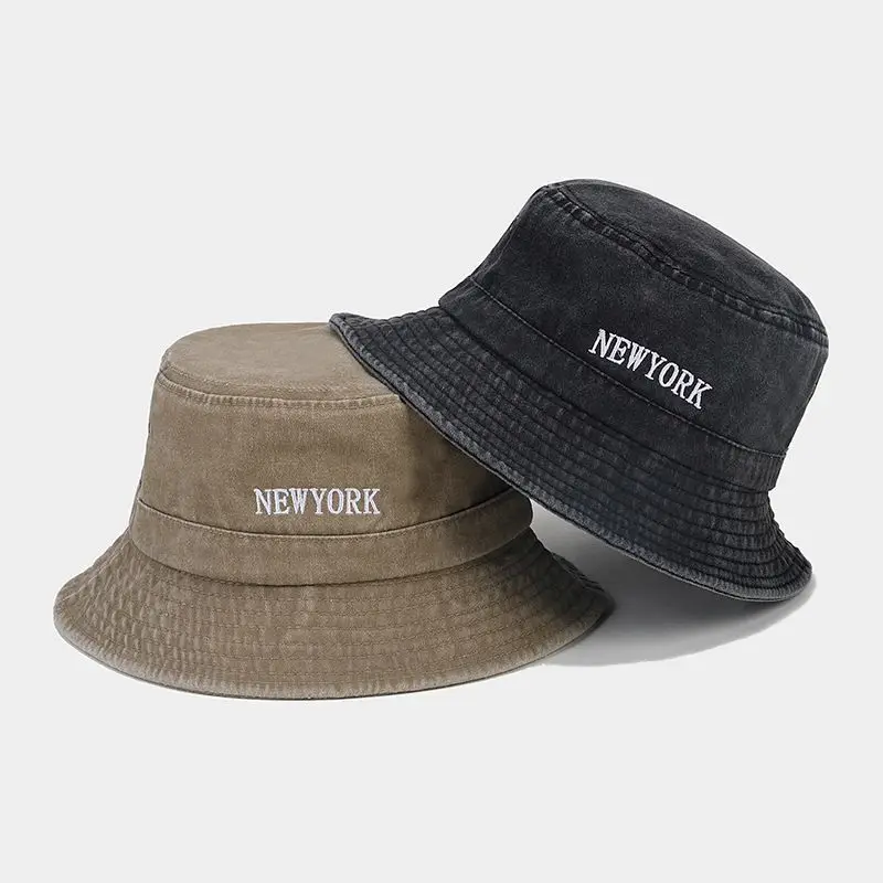 Oem Custom Logo Outdoor Fisherman Gorras Printed Adjustable Distressed bucket hat men winter