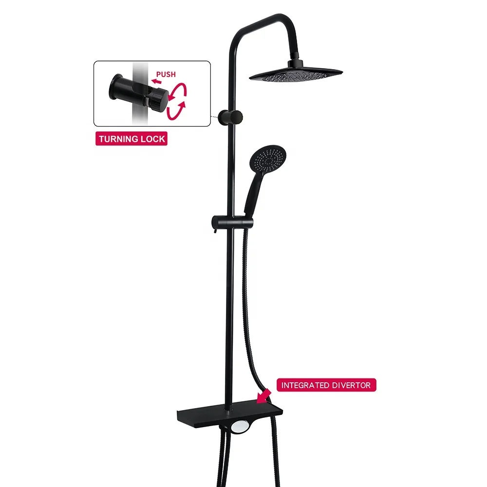 Factory Direct Sale Ceiling Hand Shower Wall Set Luxury Rain Shower System Set Custom Multifunctional Shower Set