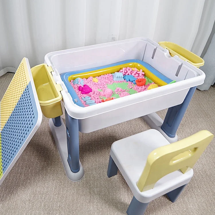 2022 Newly Designed Building Blocks Plastic Storage Table for Game Kids