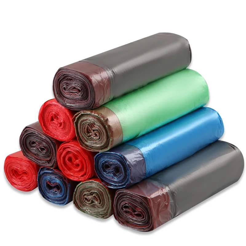 YC Custom Drawstring Trash Bags Drawstring Rubbish Bags Bin Can Liner 5 13 30 39 Gallon Garbage Plastic Bag With Own Logo