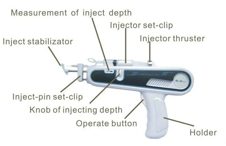 Портативный инжектор для инжекции воды Pistola Meso игольчатая машина мезотерапии заводская
