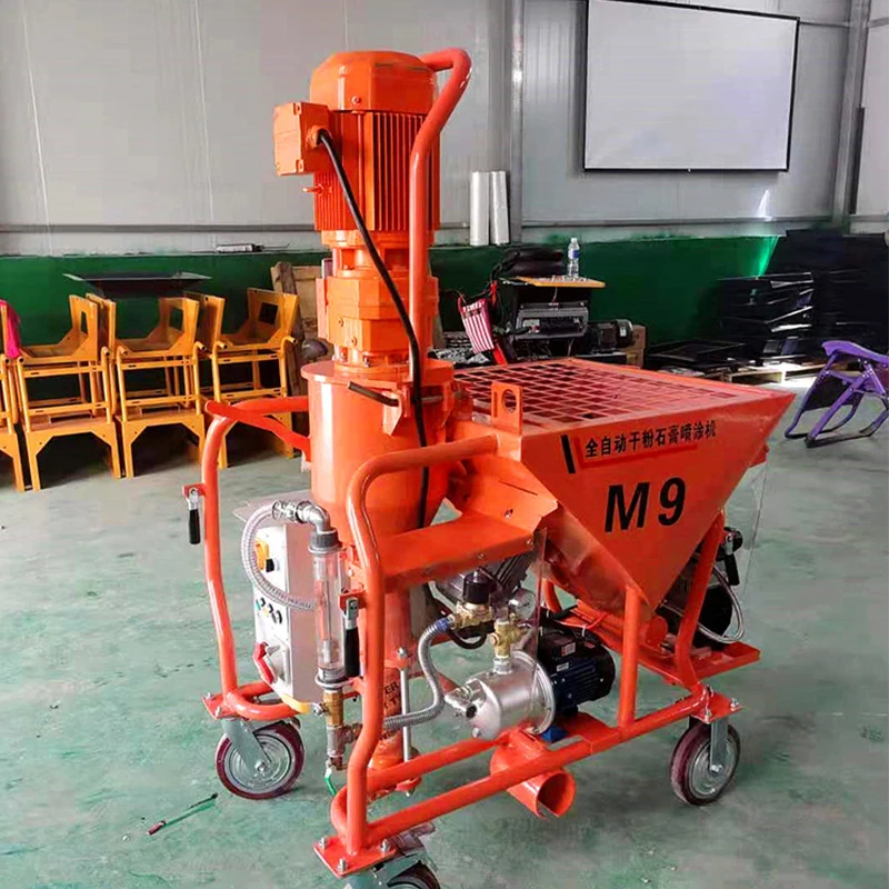 Globally Double Compressor Stator Rotor Mortar Spray Machine Mortar Spray Machines Pump Concrete Sprayer Machine