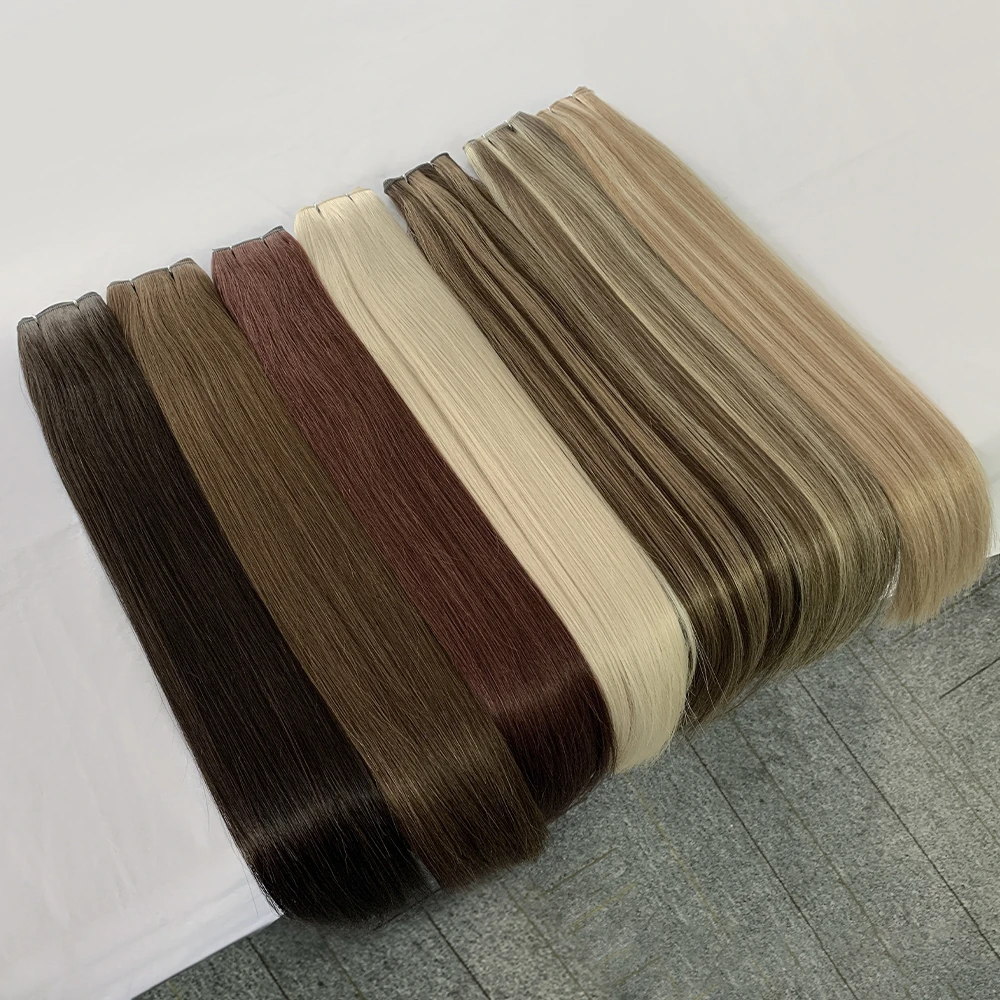 Changshunfa 2022 New Product Factory Price Russian Human Hair Single Weft Genius Weft Human Hair Extensions