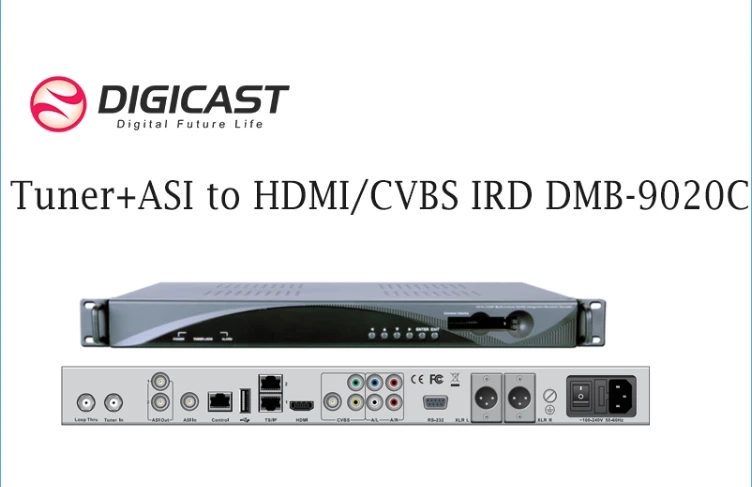 Digital DVB-S2 Professional IRD integrates broadcast level Receiver decoder