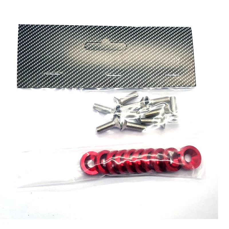 Aluminum  M6 Car Battery Guard Plate Washer Screw Refitting Fender License Plate Frame Screw Gasket