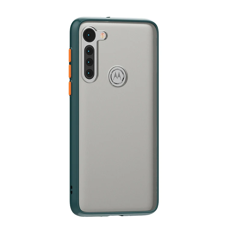 Anti Fingerprint Frosted Cell Phone Case For Motorola Moto G8 POWER LITE,Clear PC TPU Case For Motorola Moto E6S 2020