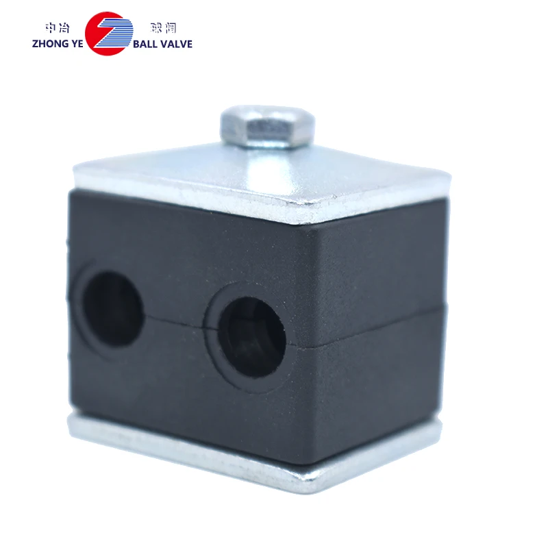 Factory Direct High Quality  din 3015 hydraulic twin polyamide for Tube  clamp for oil pipe