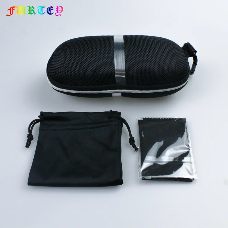 2019  MOQ 50 pcs Custom brand EVA sunglasses box set  OEM glasses pouch cloth case suit