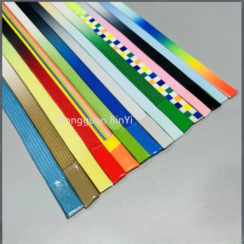 1000 Colors Wholesale 10MM Customized Metal Tips Flat Braided Drawcord Polyester Round Rope With Plastic Tips For Pants