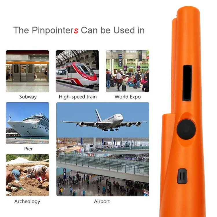 Ручной металлоискатель водонепроницаемый щуп GP-Pointer со светодиодной
