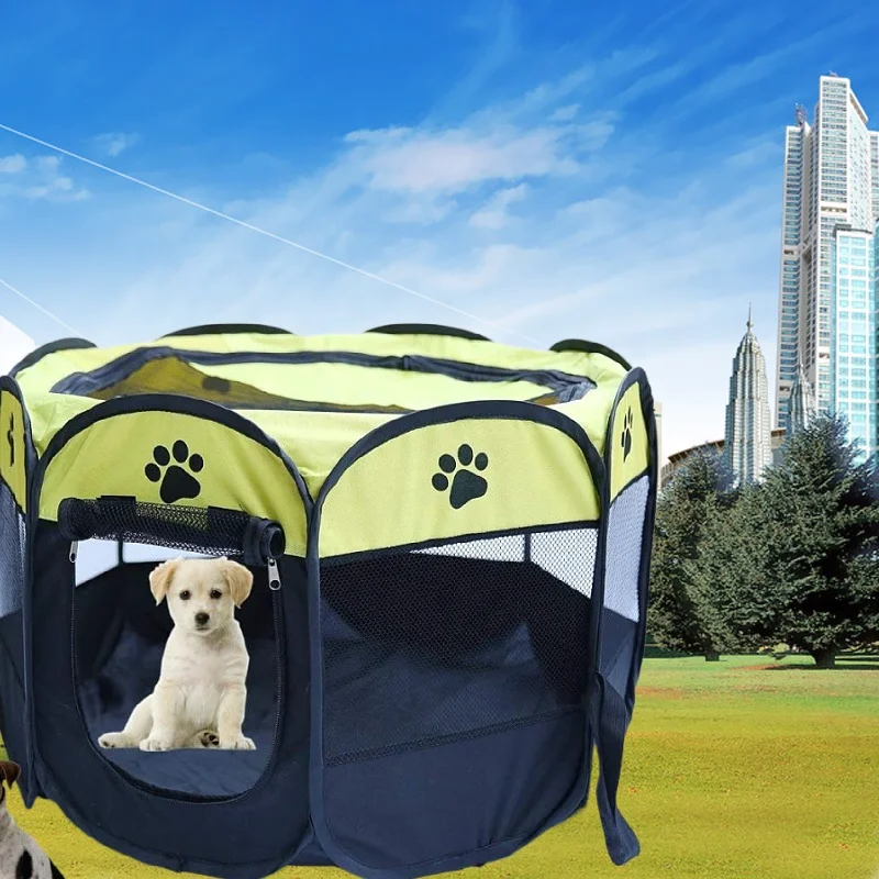Hot sale Dog Playpen Foldable Pet Exercise Pen Tents Dog Kennel House Playground for Puppy Dog and Cat Bunny Indoor Outdoor