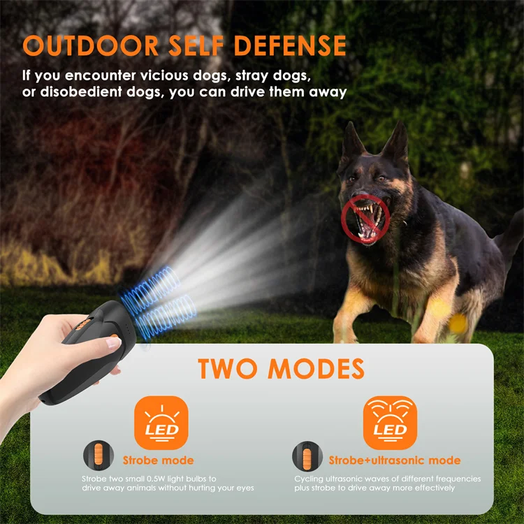 Dog Repellent Wild Dogs Professional Anti Barking Ultrasonic Tool Portable Handheld Powerful Scared Original Dog Repeller