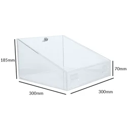 Clear Tabletop Lockable Acrylic Display Case