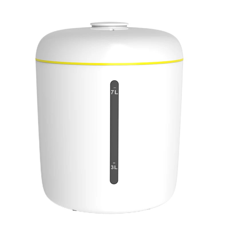 Portable Pet Dry Food Storage Freshness Real-time Vacuum Status with Measuring Cup for pet food Viewable Window 7L White