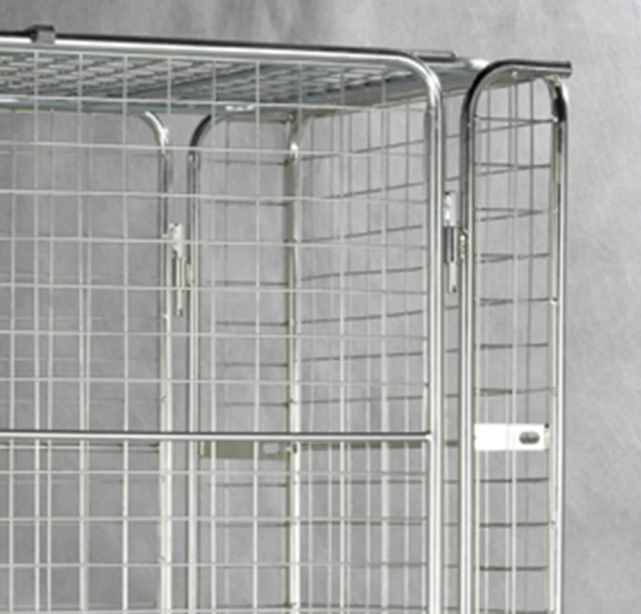steel rack Collapsible Wire Basket Stillage Container Trolley Cage