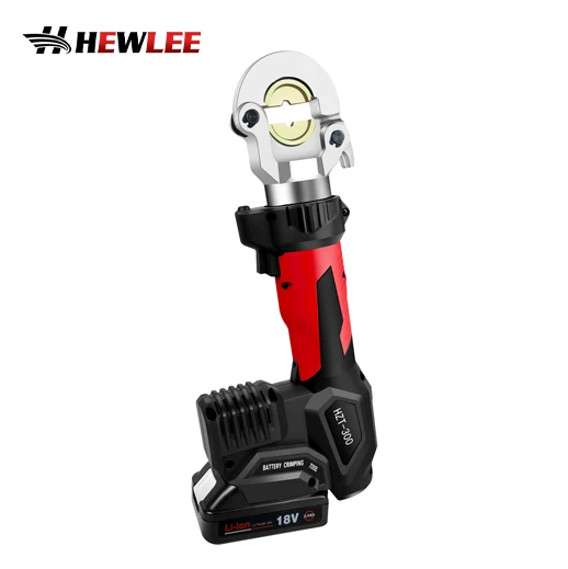 HEWLEE HZT-300 300sqmm Handheld Mini Intelligent Electric Battery Hydraulic Cable Lug Crimping Tools AWG Lug