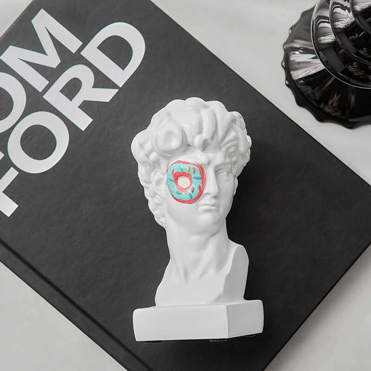 modern greek sculpture donut david resin ornament Figurine For Art & Collectible for home accessory decoration