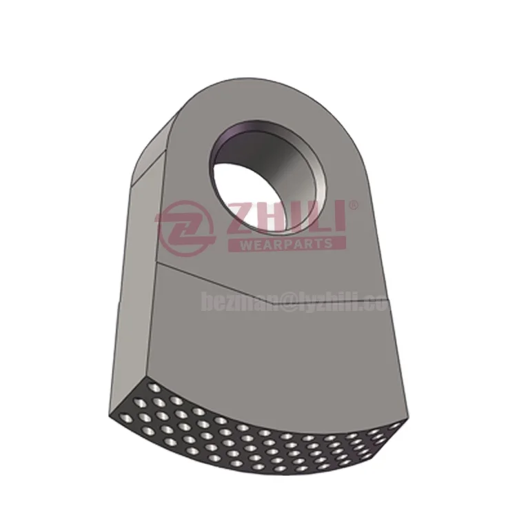 Customization Wholesale Wear Resistant Parts  High Manganese Steel Rotary Hammer For Hammer Crusher Spare Mining Cement