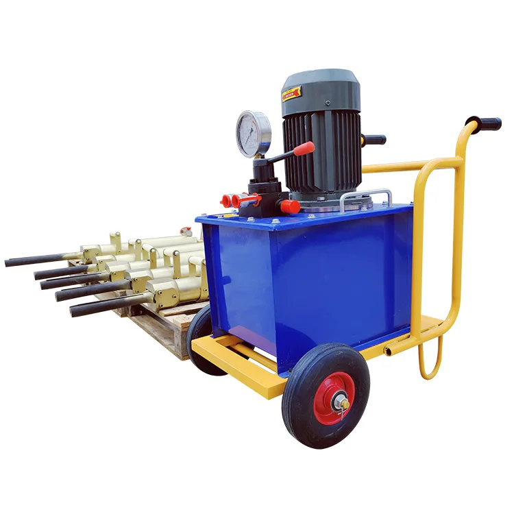 Factory Wholesale Portable Electric Hydraulic Piston Rock Splitter Hydraulic Break Hammer Compressor Machine For Breaking Stone